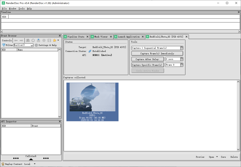 Analyzing Arknights Endfield Rendering with RenderDoc Pro – RenderDoc Pro