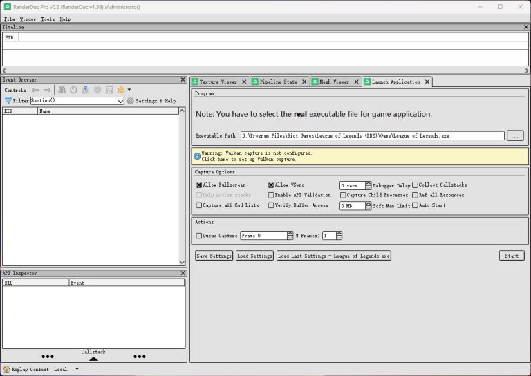 Attach RenderDoc to League of Legends and Valorant – RenderDoc Pro