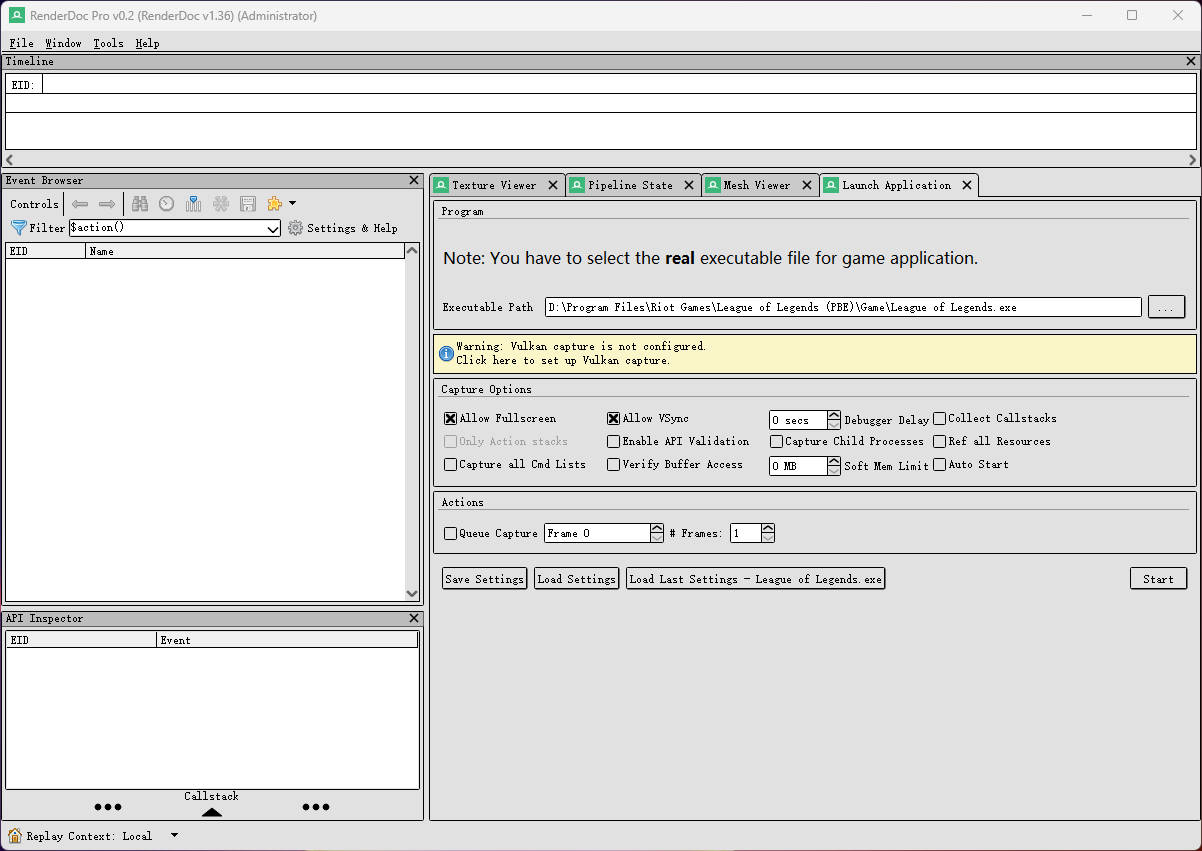Attach RenderDoc to League of Legends and Valorant – RenderDoc Pro